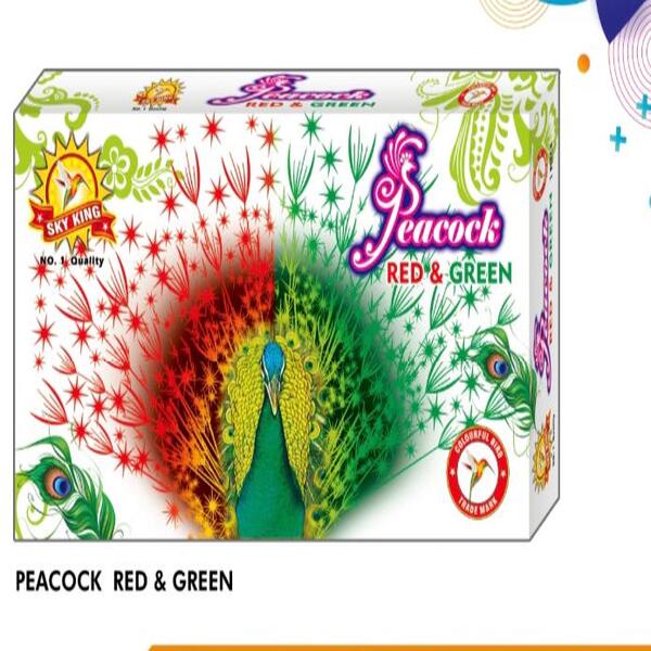 PEACOCK RED & GREEN 